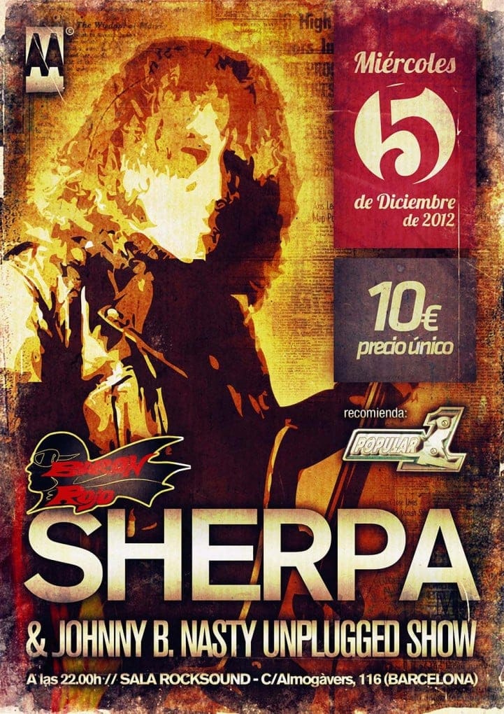 SHERPA & JOHNNY B. NASTY ALIVE N’UNPLUGGED EN BARCELONA