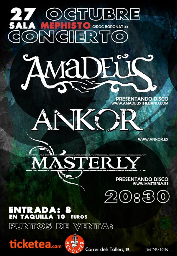 AMADEÜS: INICIO Y CAMBIO DE FECHAS DE SU BLACK JACK TOUR