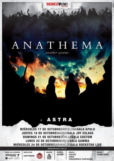 SE ACERCA LA PRÓXIMA GIRA DE ANATHEMA POR NUESTRO PAÍS