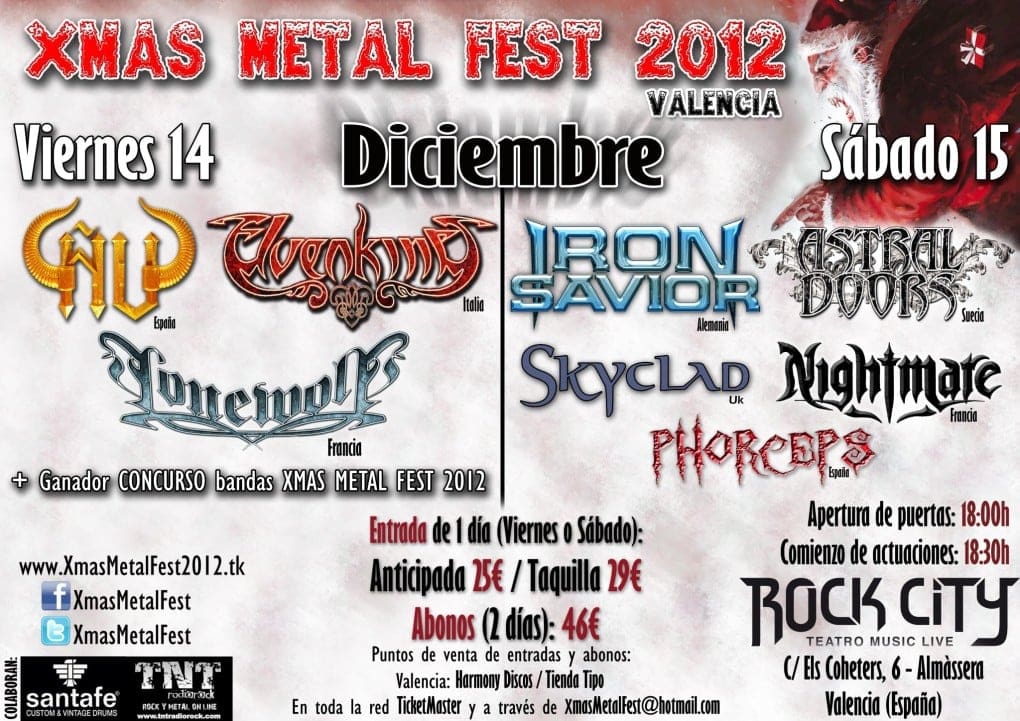 XMAS METAL FEST 2012 EN VALENCIA