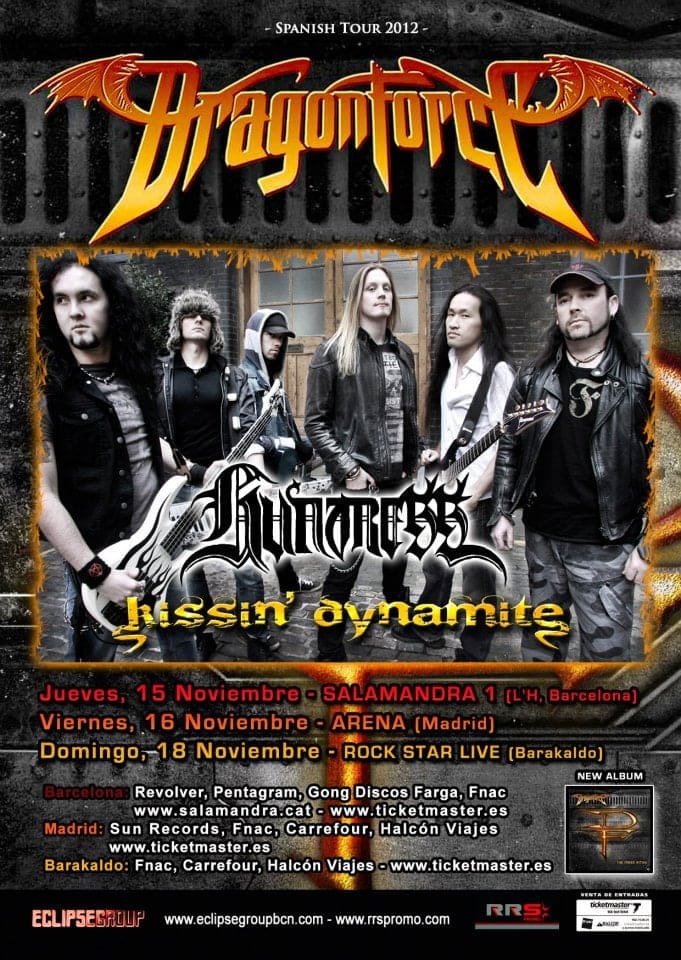 ANUNCIAMOS LOS GANADORES DE ENTRADAS PARA TODOS LOS CONCIERTOS DE DRAGONFORCE