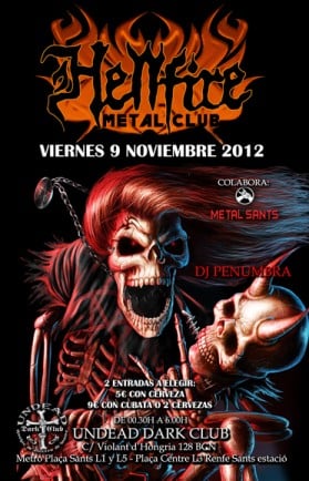 DISCOTECA METAL HOY VIERNES EN BARCELONA