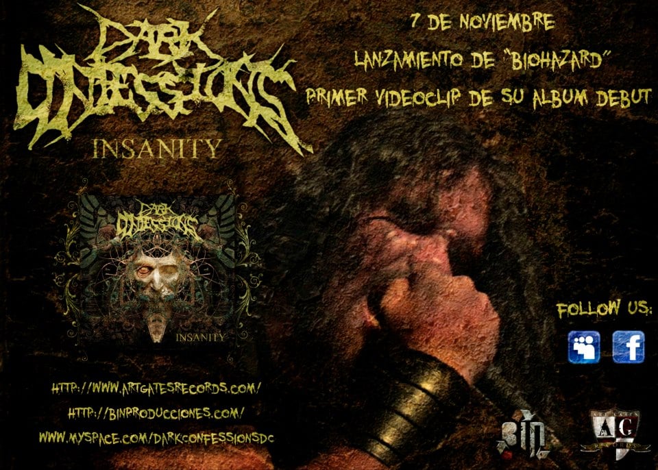 DARK CONFESSIONS: TEASER Y LANZAMIENTO DE "INSANITY" 