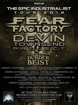 DETALLES DE LA GIRA DE FEAR FACTORY Y DEVIN TOWNSEND PROJECT EN NUESTRO PAÍS