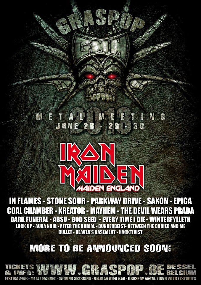 GRASPOP METAL MEETING 2013 CONFIRMA UN CABEZA DE CARTEL Y 22 GRUPOS