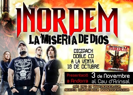 FIRMA DE DISCOS DE INORDEM Y PRIMER CONCIERTO EN ANDORRA ESTE SÁBADO