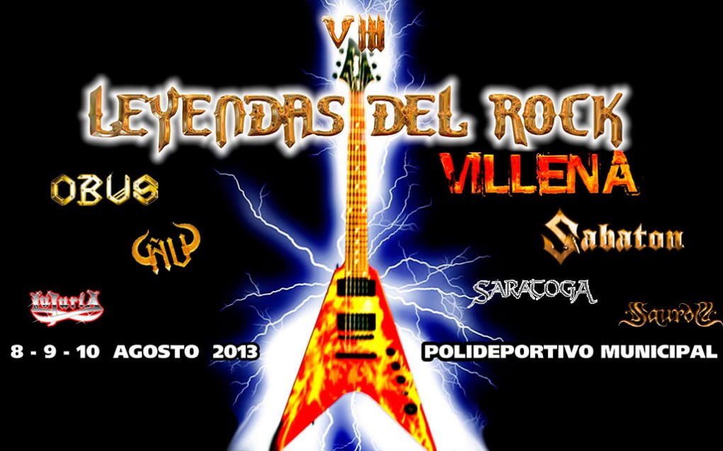 CINCO NUEVAS INCORPORACIONES AL LEYENDAS DEL ROCK 2013