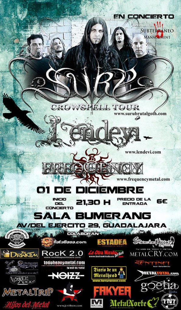 EL "CROWSPELL TOUR" DE SURU LLEGA A GUADALAJARA