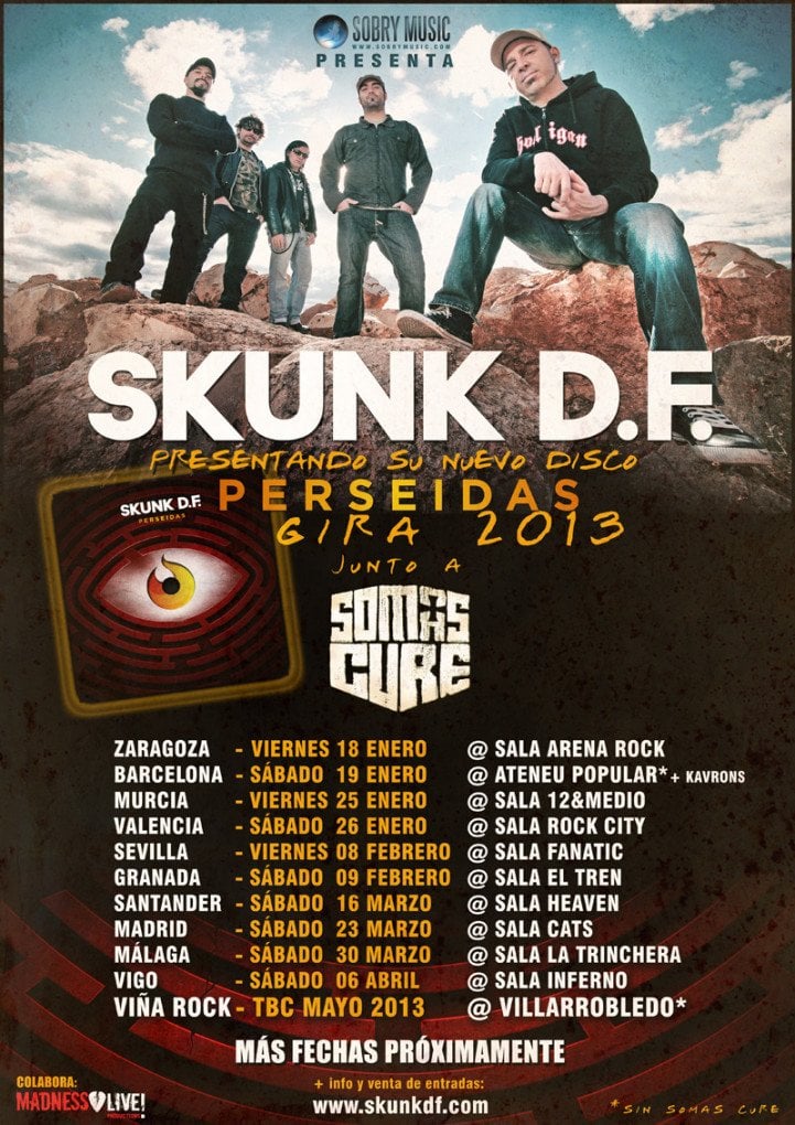 SKUNK D.F.: PRIMERAS FECHAS DE PRESENTACIÓN DE “PERSEIDAS”