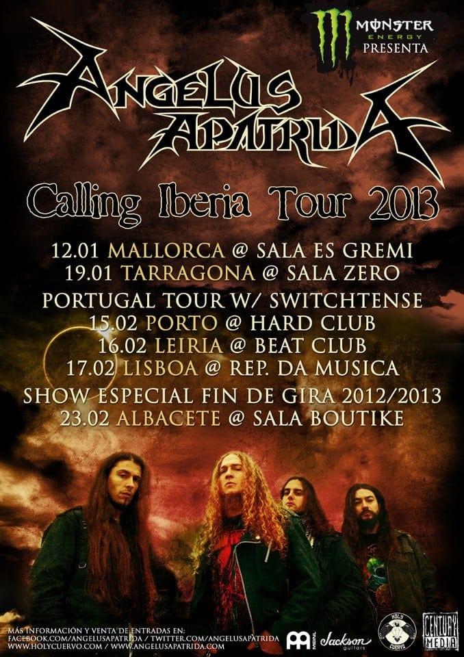 FECHAS DE FIN DE GIRA DE ANGELUS APATRIDA