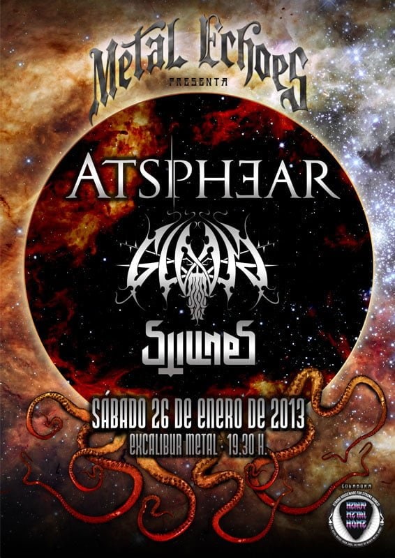 ATSPHEAR + GLOOM + STILLNES EN MADRID ESTE SABADO