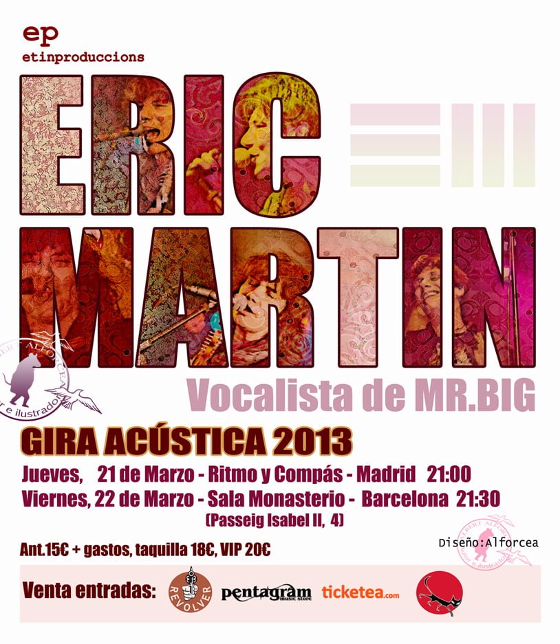 ERIC MARTIN: GIRA EN ACÚSTICO EN NUESTRO PAÍS