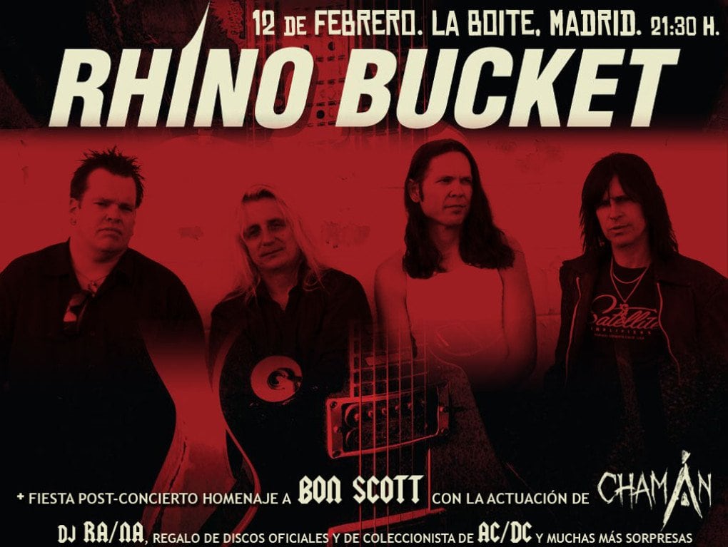 RHINO BUCKET: REVIVIENDO EL ESPIRITU DE BON SCOTT EN MADRID