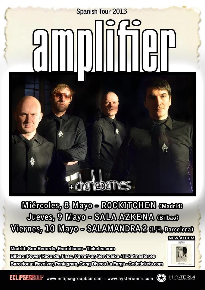 GIRA DE AMPLIFIER POR NUESTRO PAÍS COMO CABEZAS DE CARTEL