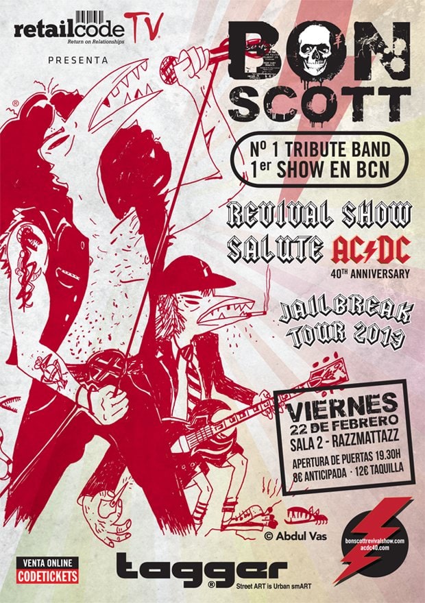 ESTE VIERNES, ¡BON SCOTT REVIVAL SHOW!. 40 AÑOS DE AC/DC