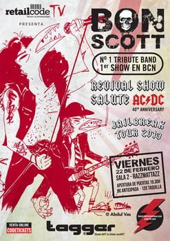 ESTE VIERNES EN RAZZ 2, EVENTO 40 AÑOS DE AC/DC: BON SCOTT AC/DC REVIVAL SHOW: “ES UN TRIBUTO A LA ERA BON SCOTT, PORQUE CREEMOS QUE ES DONDE ESTÁ LO MÁS AUTÉNTICO DE AC/DC”