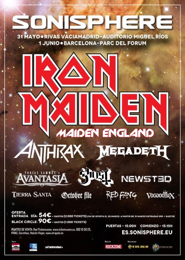 COMPLETADO EL CARTEL DEL SONISPHERE - IMPRESIONANTES NUEVAS INCORPORACIONES