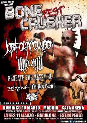 CAMBIO DE SALA DEL BONECRUSHER FEST EN MADRID