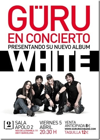 GÜRU: PRESENTACIÓN OFICIAL DE SU ÁLBUM “WHITE”