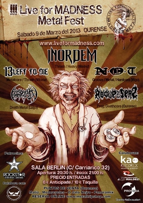 II LIVE FOR MADNESS METAL FEST: TODOS LOS DETALLES