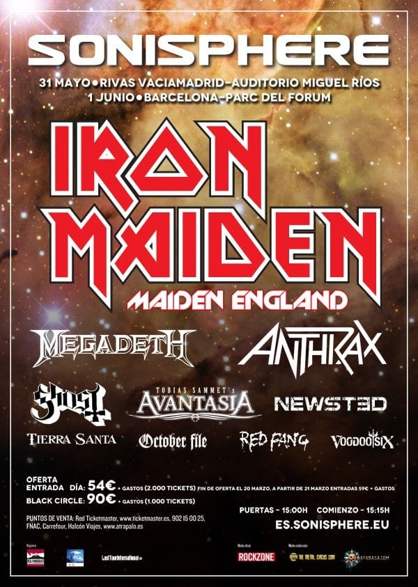 AGOTADAS LAS ENTRADAS BLACK CIRCLE PARA SONISPHERE MADRID, HORAS DESPUÉS DEL SOLD OUT DE IRON MAIDEN EN BARAKALDO