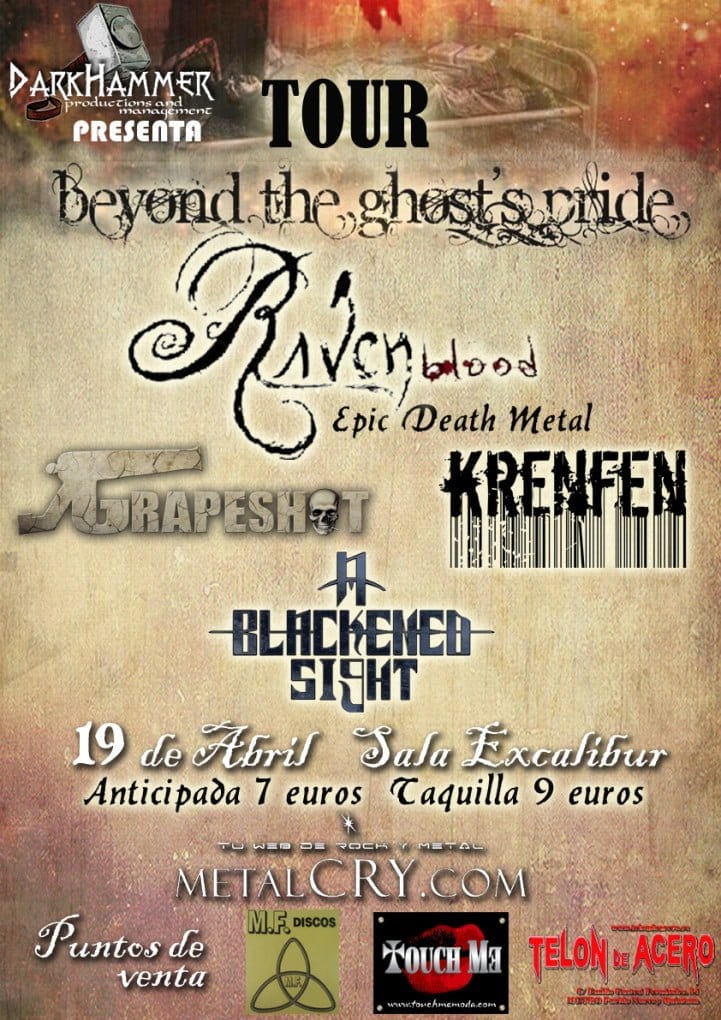 CAMBIO DE CARTEL PARA EL CONCIERTO DE HOY DE RAVENBLOOD