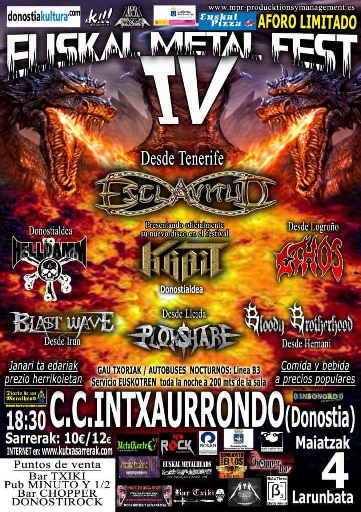 IV EUSKAL METAL FEST A PUNTO