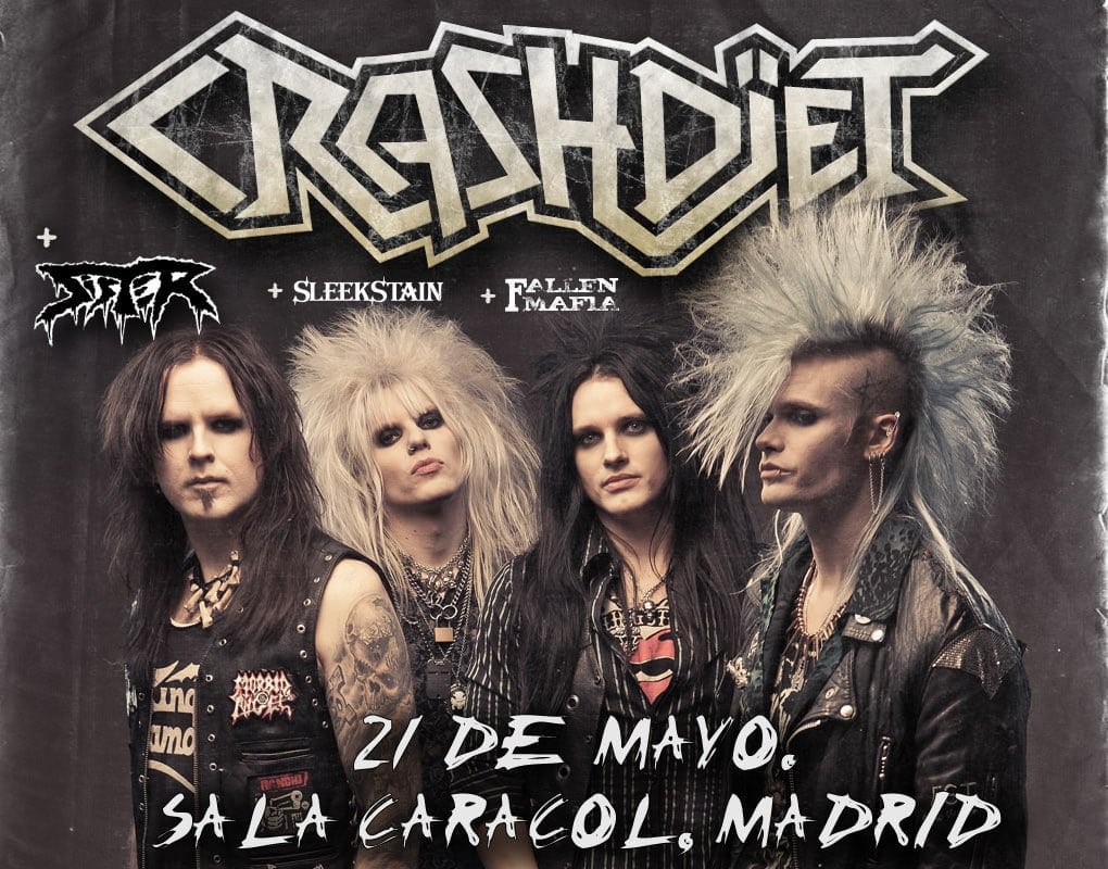 MAS DETALLES PARA LA FECHA DE CRASHDIET EN MADRID