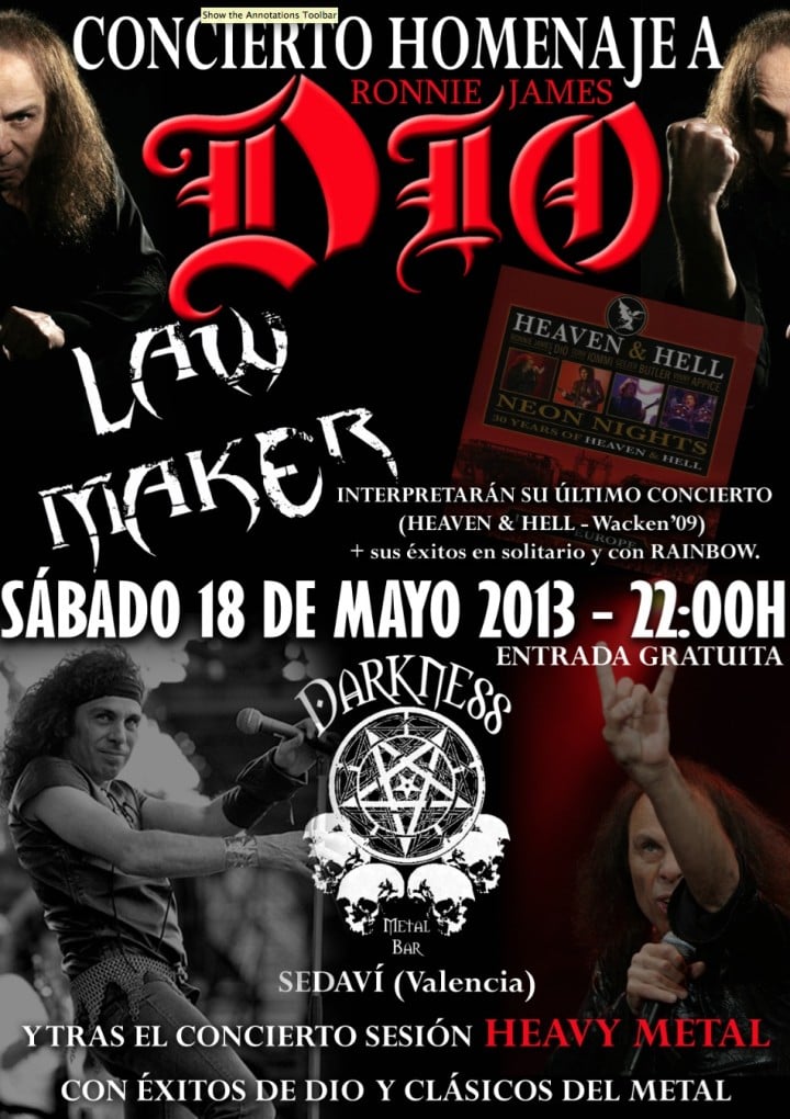 CONCIERTO HOMENAJE A DIO EN VALENCIA