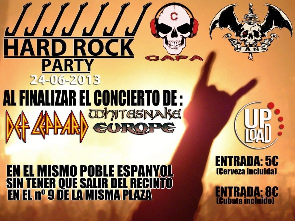 AFTERSHOW PARA EL CONCIERTO DE DEF LEPPARD EN BARCELONA!