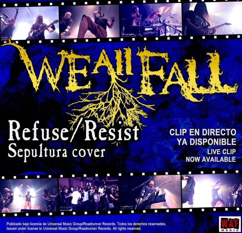 LA BANDA WE ALL FALL ESTRENA VIDEO COVER EN DIRECTO