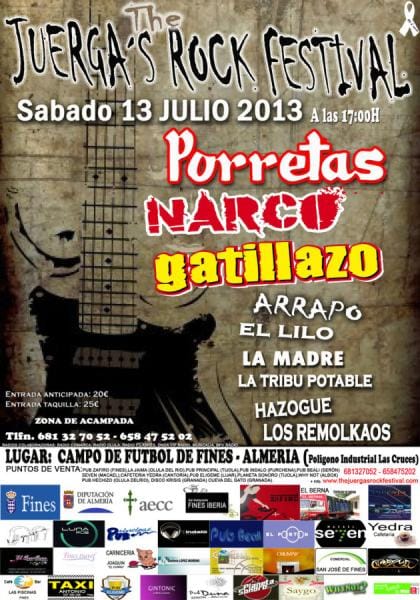 ESTE PRÓXIMO SÁBADO, NOS OS PERDÁIS THE JUERGA’S ROCK FESTIVAL