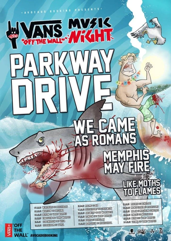 PARKWAY DRIVE ANUNCIAN FECHA EN MADRID