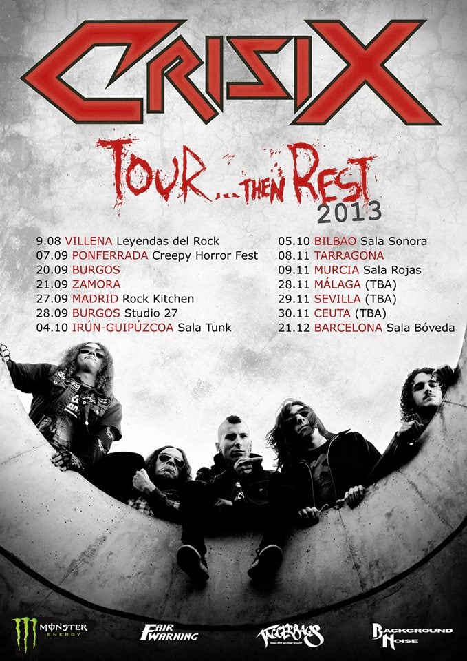 CRISIX ANUNCIAN LAS PRIMERAS FECHAS DE SU “TOUR THEN REST”