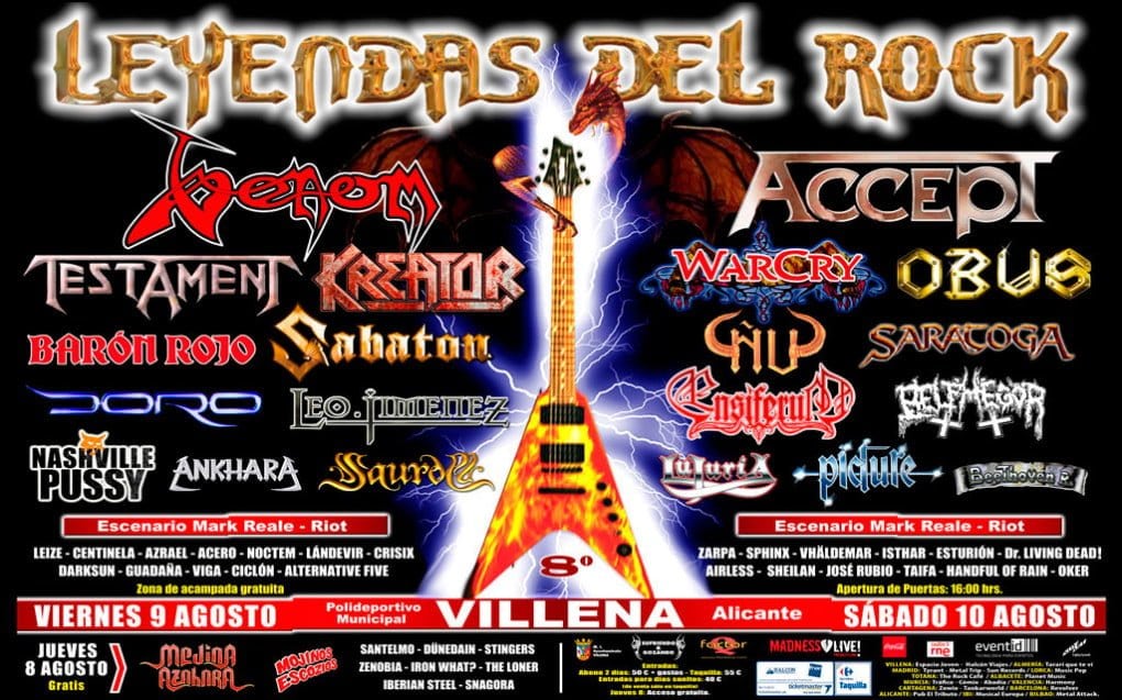 SE ACERCA LA PRÓXIMA EDICIÓN DEL LEYENDAS DEL ROCK. SU EDICIÓN DE 2014 YA ESTÁ EN MARCHA