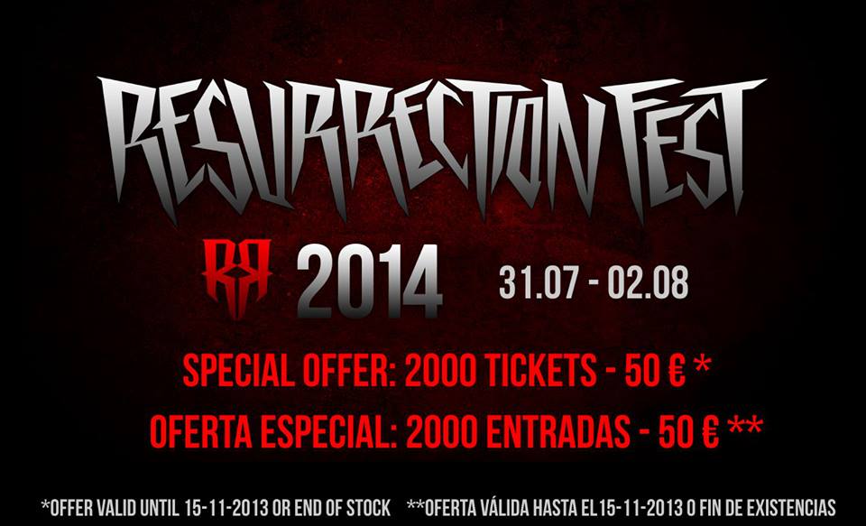 RESURRECTION FEST 2014: FECHAS Y OFERTA DE ABONOS