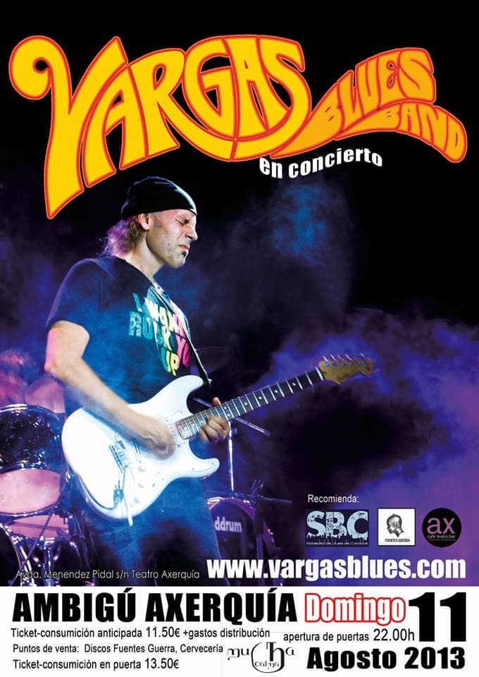 VARGAS BLUES BAND DE GIRA POR ANDALUCIA DURANTE EL MES DE AGOSTO