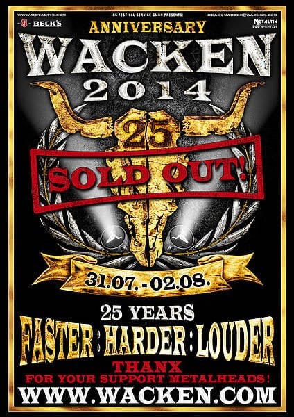 WACKEN OPEN AIR 2014: ¡¡SOLD OUT!!