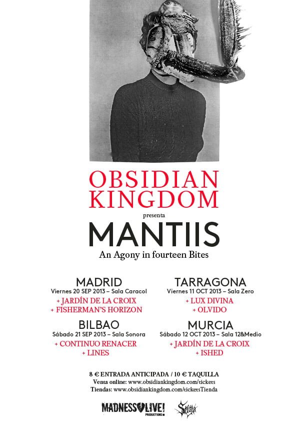 PRÓXIMAS FECHAS DE GIRA DE OBSIDIAN KINGDOM