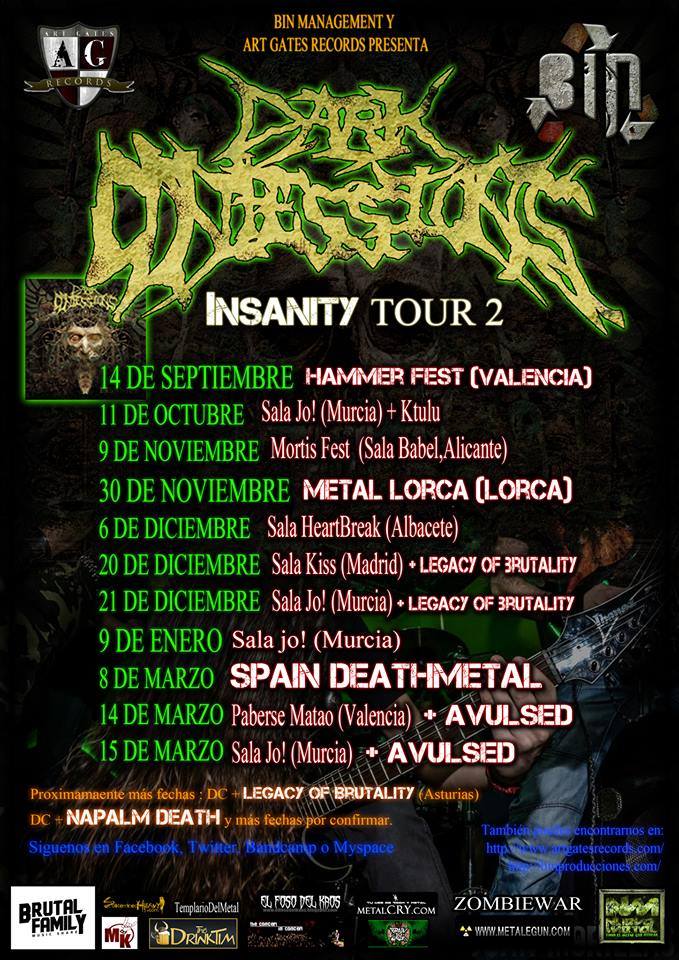 DARK CONFESSIONS anuncian segunda parte de gira