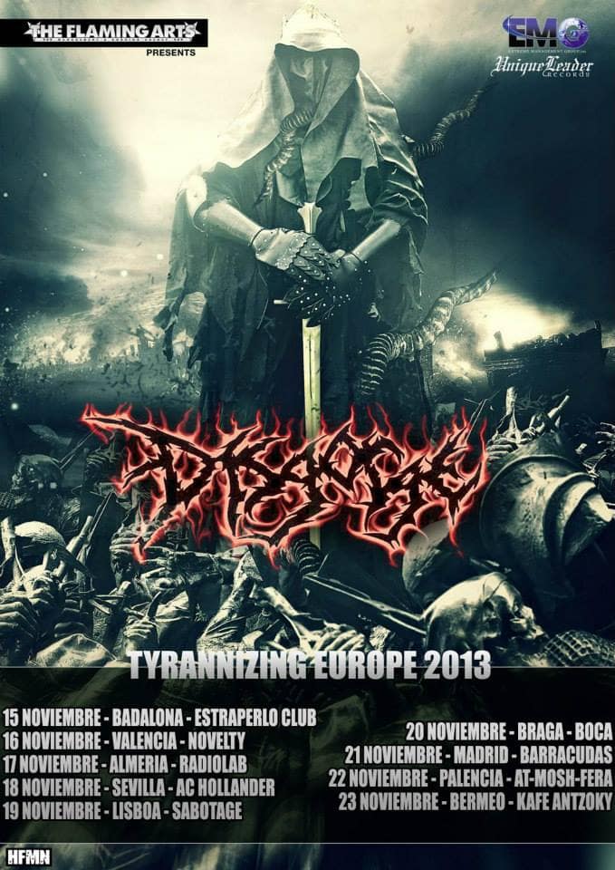 Los norteamericanos Disgorge estarán de gira en España en noviembre