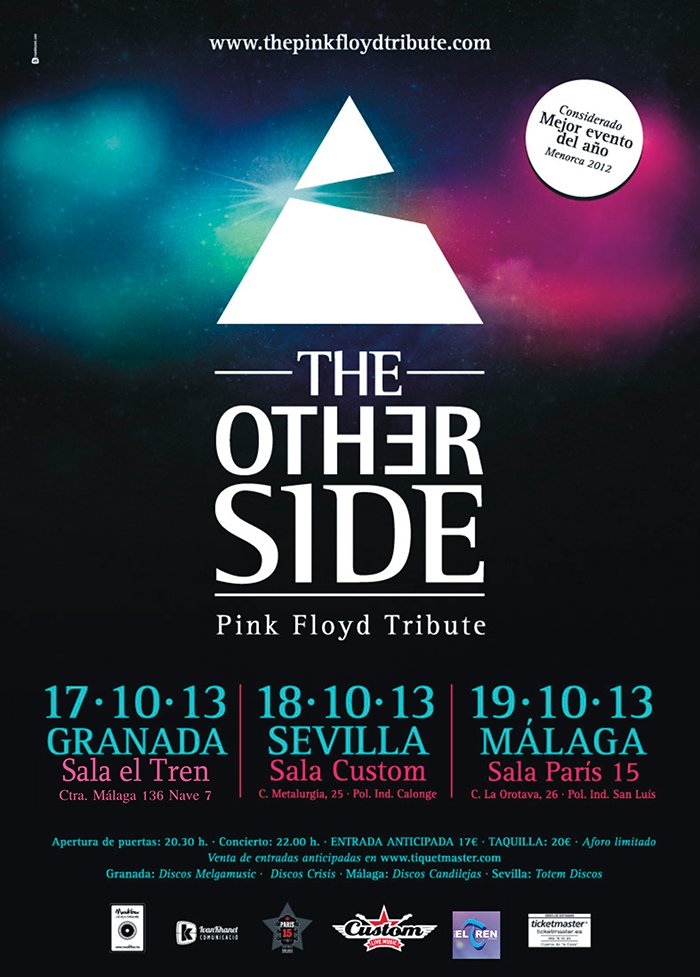 THE OTHER SIDE ESTE MES EN ANDALUCIA. CAMBIO DE SALA EN GRANADA