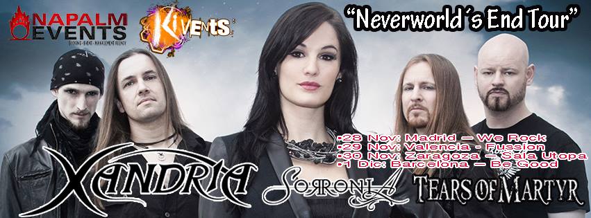 Gira española de Xandria: Cambio de vocalista y bandas acompañantes