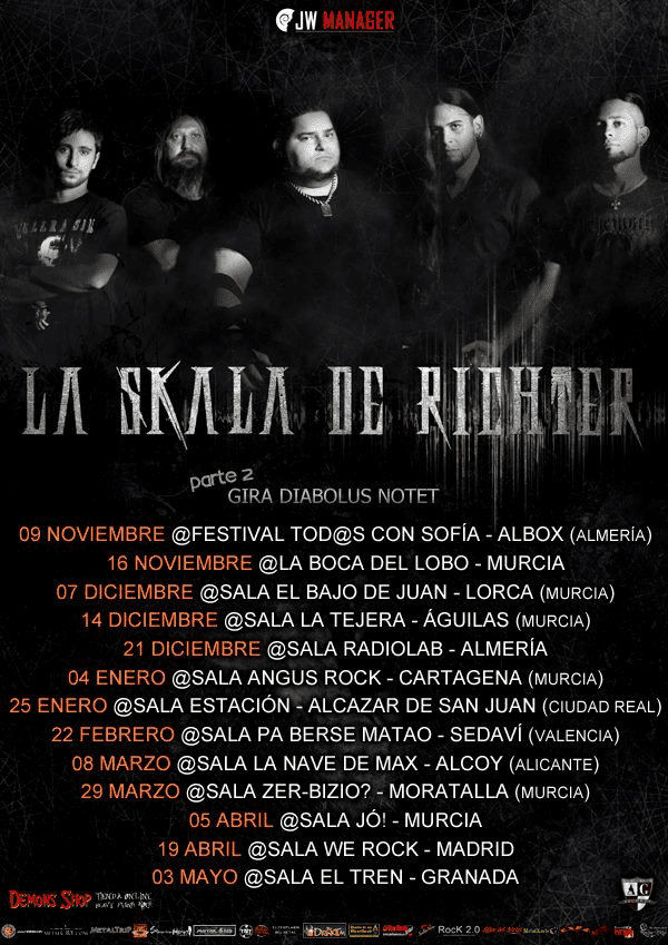 La Skala de Richter anuncian el segundo tramo de fechas de presentación de"Diabolus Notet"