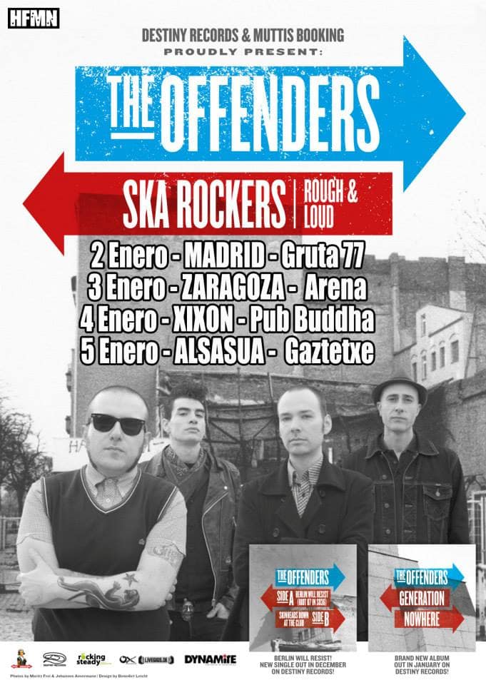 The Offenders anuncian gira española para comienzos del próximo año