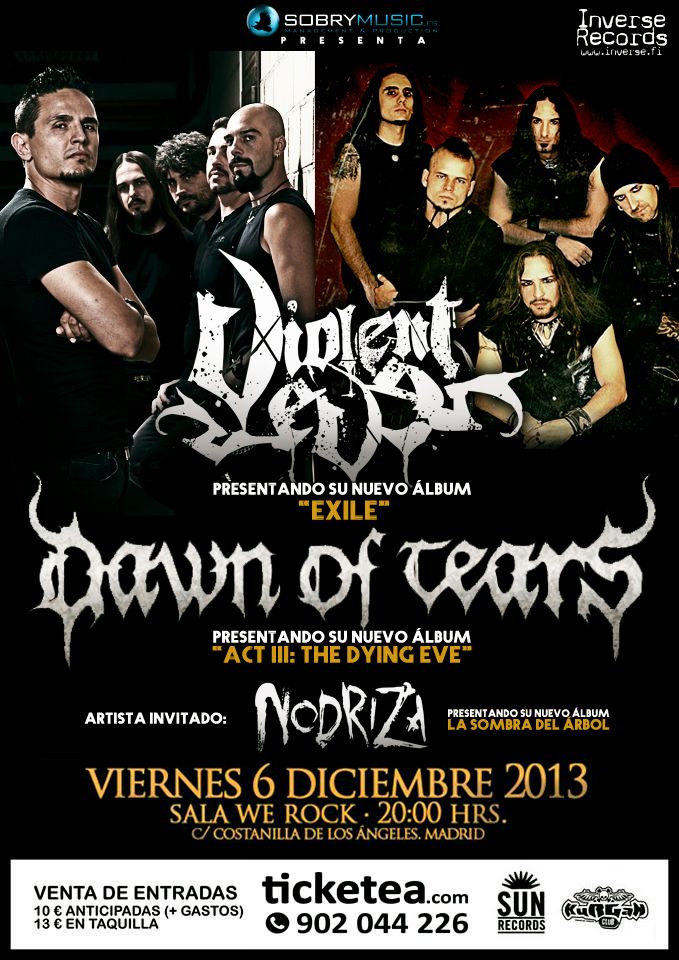 Concierto de Violent Eve y Dawn Of Tears en Madrid