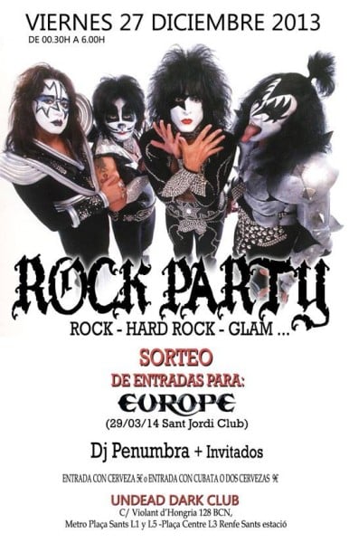 Rock Party este viernes en Barcelona