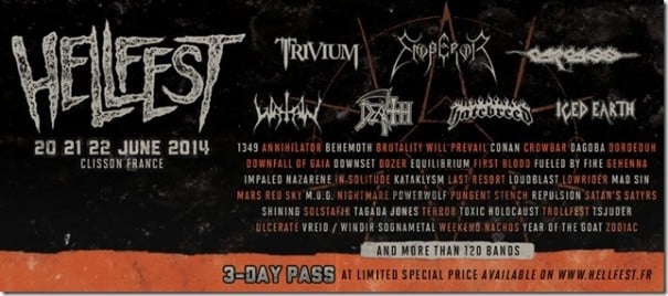 Se filtra el cartel completo del Hellfest 2014