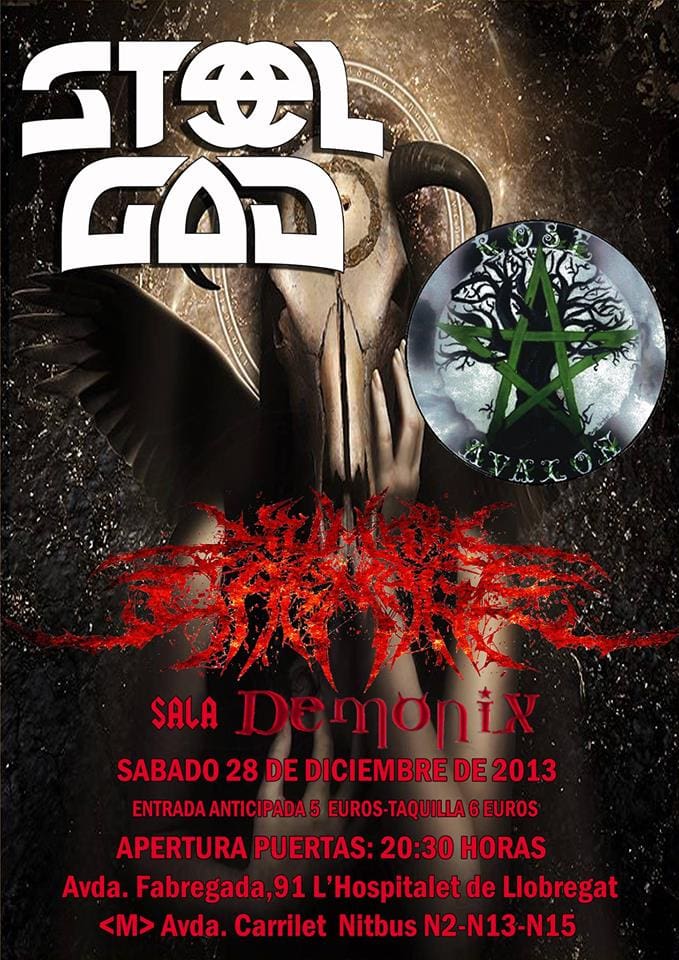 Steel God, Rose Avalon y Human Carnage, este sábado en Barcelona