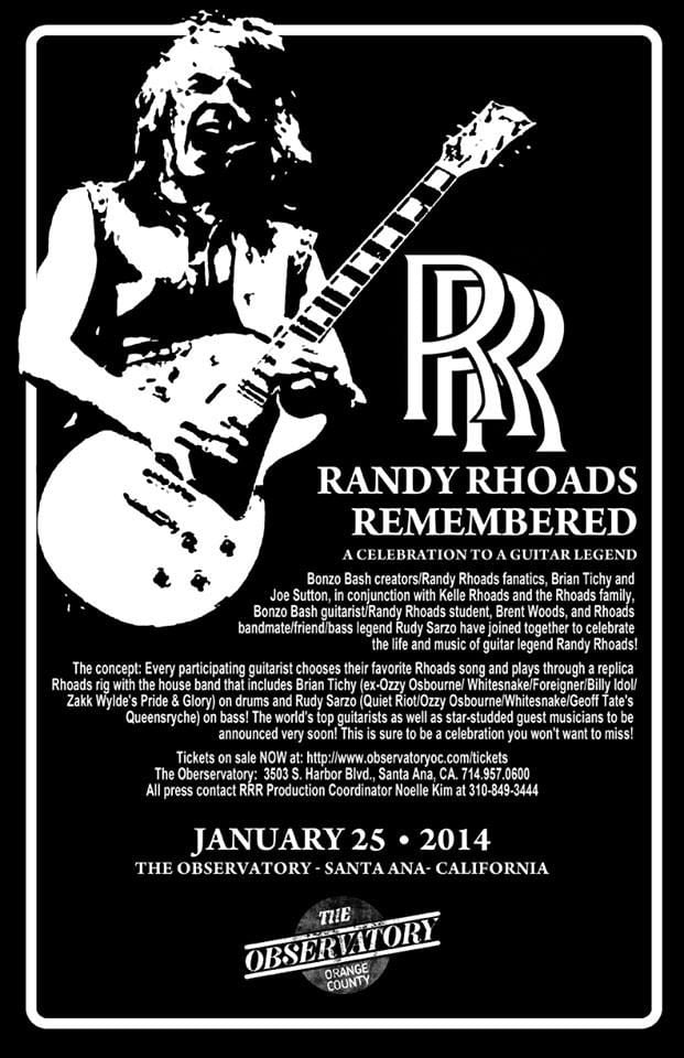 Concierto en memoria de Randy Rhoads con guitarristas de Extreme, Machine Head, Guns n' Roses y más